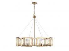  6068-8 BCB - Marco 8-Light Chandelier in Brushed Champagne Bronze with Clear Glass